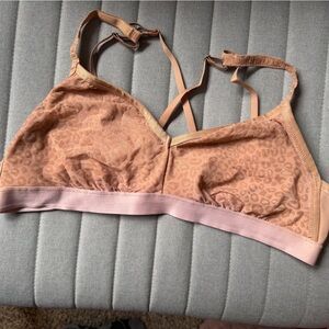 Aerie Light Brown Leopard Bralette